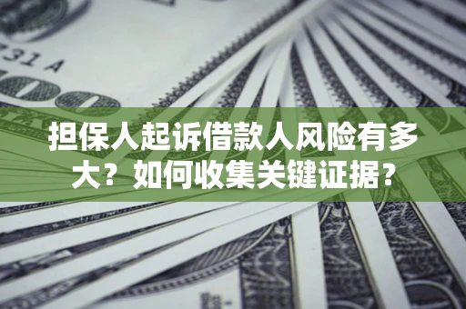 济南担保人起诉借款人风险有多大？如何收集关键证据？